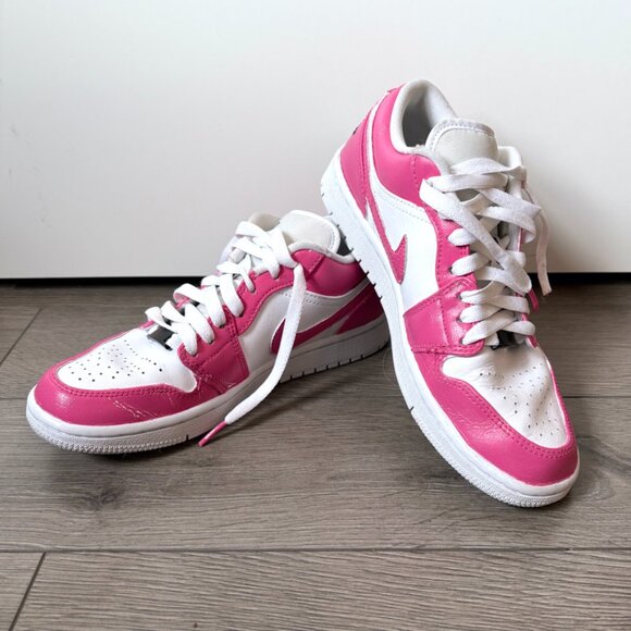 Nike Dunk Low GS Laser Fuchsia Pink Barbie - Sz 6.5Y - Picture 1 of 10